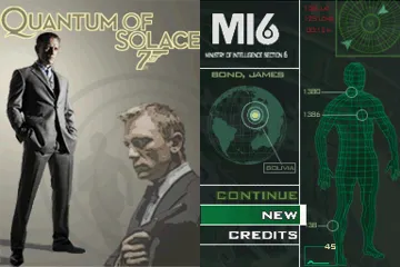 007 - Quantum of Solace (Europe) (Es,It) screen shot title